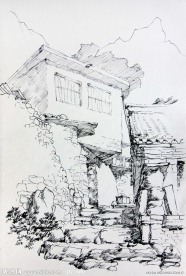 风景速写写生