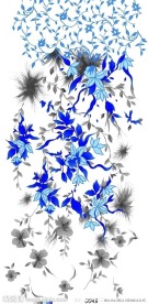 抽象底纹印花图案 定位花