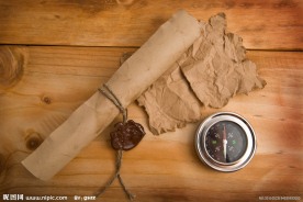 怀旧牛皮纸卷纸指南针