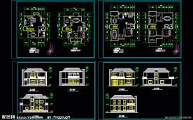 二层别墅建施图