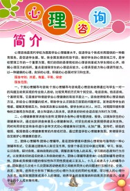 心理咨询展板