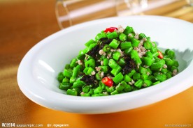 榄菜肉碎刀豆
