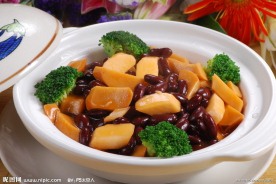 鲍汁红腰豆扣杏鲍菇