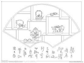 壶艺术玻璃壁画