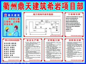工地五牌三图广告牌