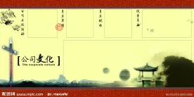 中国风展板