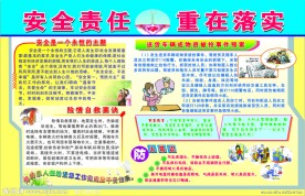 安全生产月板报