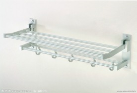 太空铝活动浴巾架