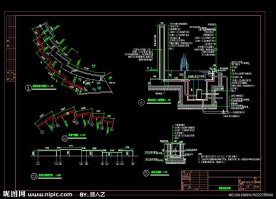 景墙喷泉施工详图