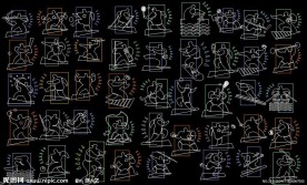 奥运体育运动人物图块