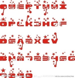 字母艺术字
