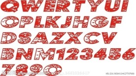 矢量素材 字母 艺术字