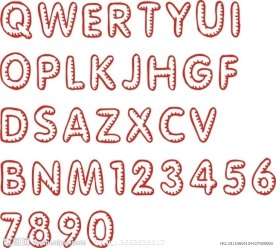 矢量素材 字母 艺术字