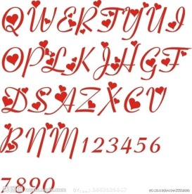 矢量素材 字母艺术字