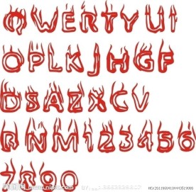 矢量素材 字母艺术字