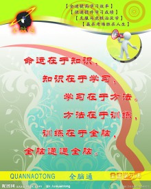 全脑通标志 展板