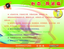 全脑通标志 展板