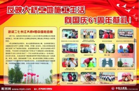 大桥局工地展板