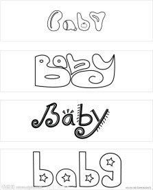 字体设计 BABY