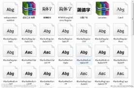各大品牌专用字体