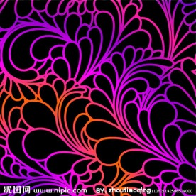 古典幻彩花纹背景