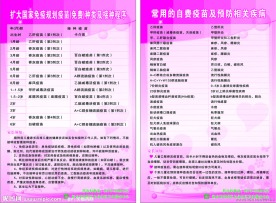 常用的自费疫苗 预防相关疾病
