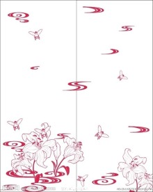 移门百合花