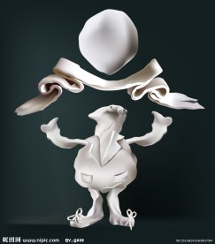 橡皮泥3d小人商务人物