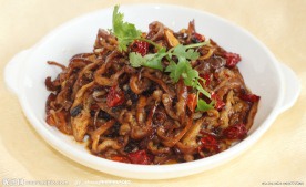 豆辣蒸腊肠