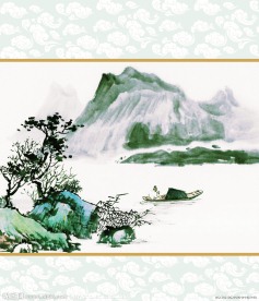 水墨画移门图