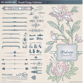 婚纱婚礼花纹花边框装饰