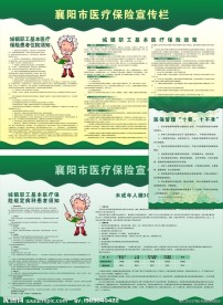 襄阳医疗保险宣传海报