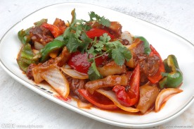 炒辣五花肉