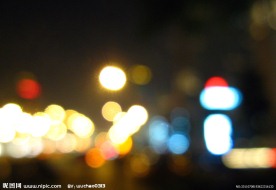 华灯初上 城市夜景