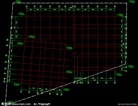 轴线坐标定位图