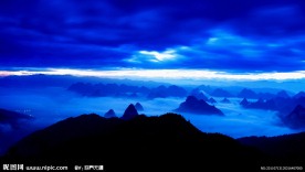 早晨尧山