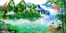 山水风景画（图片不精细）
