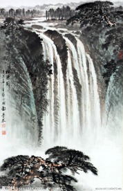 松瀑图