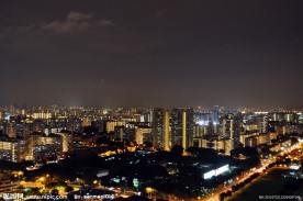 新加坡俯瞰夜景