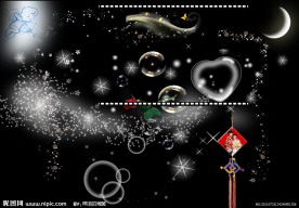 透明星星花纹