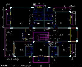 B型寓所二层平面