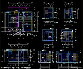 B型寓所卫生间大样图