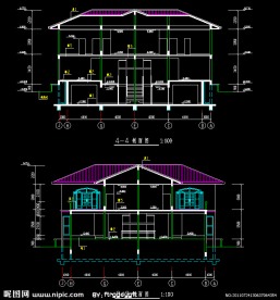高尔夫 A型寓所剖面