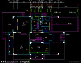 高尔夫 一层给排水平面图
