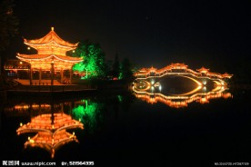 夜景 梦幻桥梁