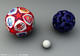 足球高尔夫球模型