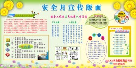 安全生产月展板