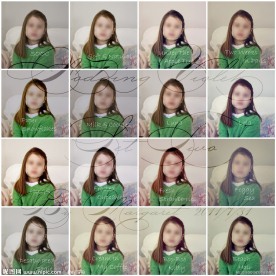 欧美儿童照片调色动作