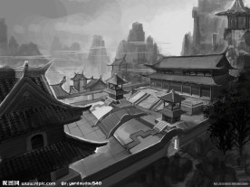 古典唯美建筑场景