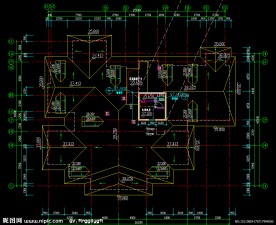 1号楼屋顶平面图